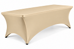 Champagne 8FT Spandex fitted tablecloths
